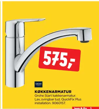 jem & fix KØKKENARMATUR tilbud