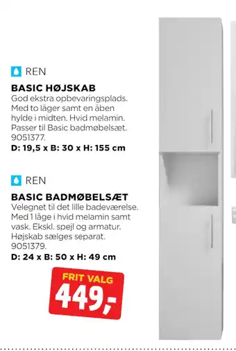 jem & fix BASIC HØJSKAB tilbud