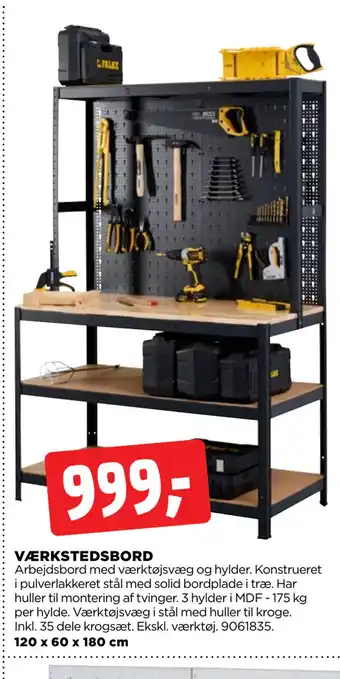 jem & fix VÆRKSTEDSBORD tilbud