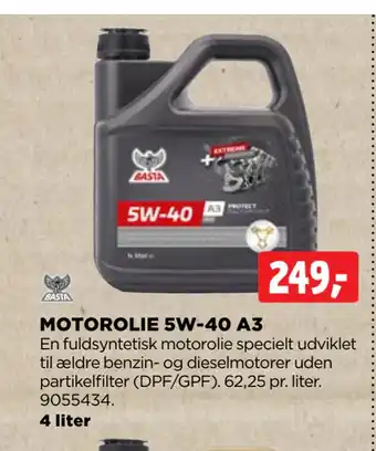 jem & fix MOTOROLIE 5W-40 A3 tilbud