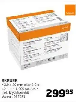Bygma SKRUER tilbud