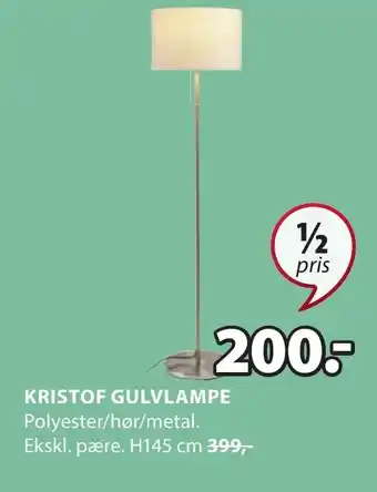 JYSK KRISTOF GULVLAMPE tilbud