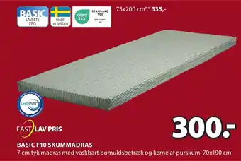 JYSK BASIC F10 SKUMMADRAS tilbud