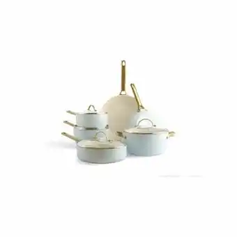 Imerco Greenpan Padova Grydesæt - 10 dele - Aluminium/rustfrit stål - Light Blue tilbud