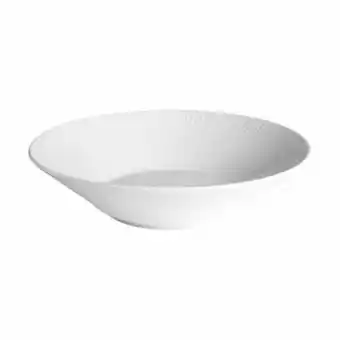 Imerco Royal Copenhagen Hvid Riflet Dyb Tallerken - Ø 24 cm - Porcelæn - Hvid tilbud