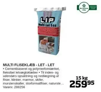 Bygma MULTI FLISEKLÆBLET - LET tilbud
