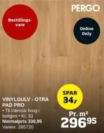 Bygma VINYLGULV - OTRA PAD PRO tilbud
