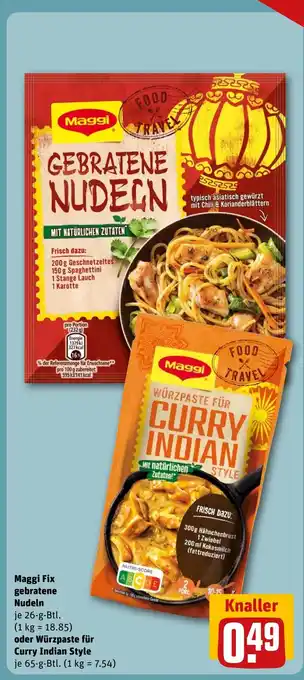 REWE DE Maggi Fix gebratene Nudeln tilbud