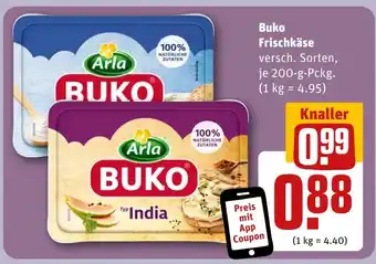 REWE DE Buko Frischkäse tilbud