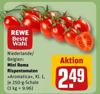 REWE DE Mini Roma Rispentomaten tilbud