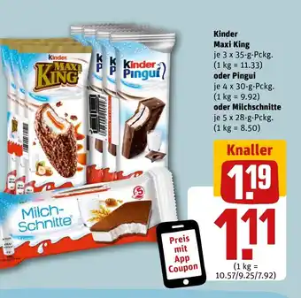 REWE DE Kinder Maxi King tilbud