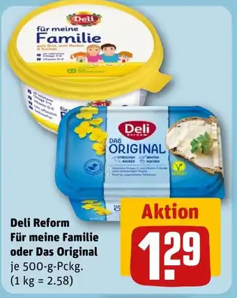 REWE Deli Reform Für meine Familie oder Das Original tilbud