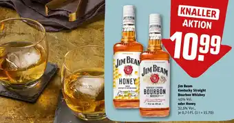 REWE DE Jim Beam Kentucky Straight Bourbon Whiskey tilbud