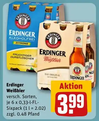 REWE DE Erdinger Weißbier tilbud