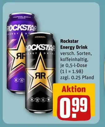 REWE DE Rockstar Energy Drink tilbud