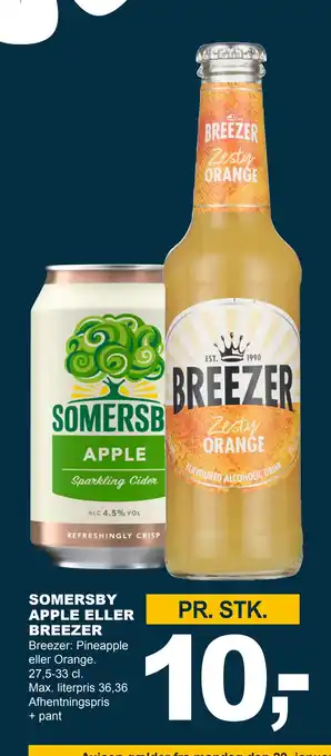 Let-Køb SOMERSBY APPLE ELLER BREEZER tilbud
