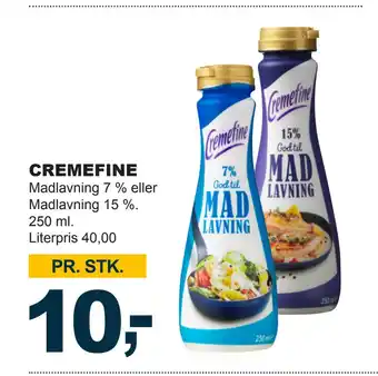 Let-Køb CREMEFINE tilbud