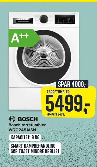 Skousen Bosch tørretumbler WQG245AISN tilbud
