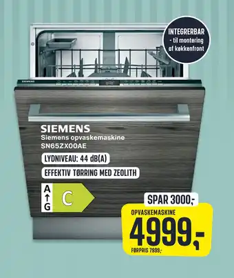 Skousen Siemens opvaskemaskine tilbud