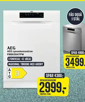 Skousen AEG opvaskemaskine tilbud