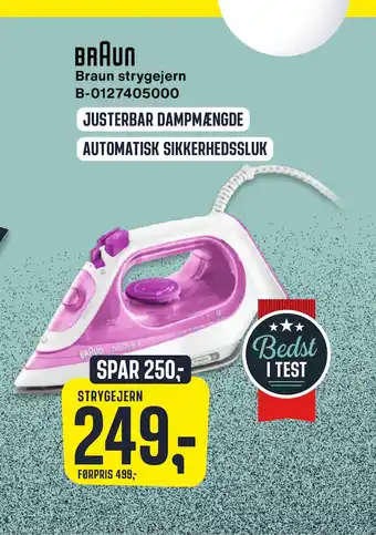Skousen Braun strygejern B-0127405000 tilbud