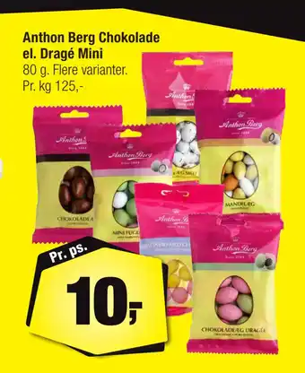 Calle Anthon Berg Chokolade el. Dragé Mini tilbud