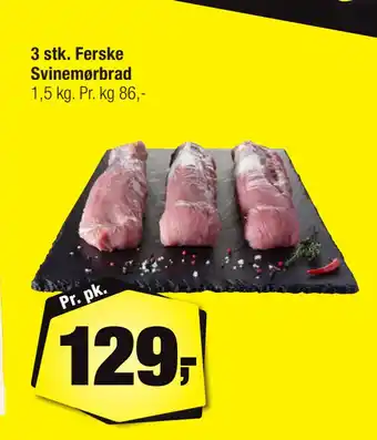 Calle 3 stk. Ferske Svinemørbrad tilbud