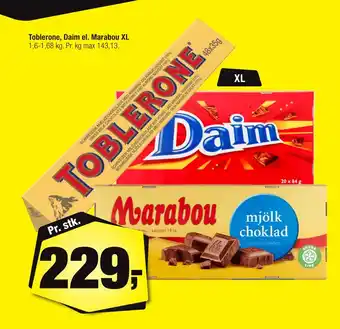 Calle Toblerone, Daim el. Marabou XL tilbud