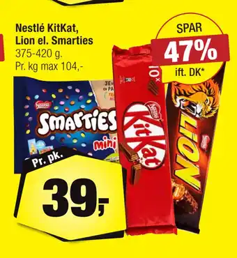 Calle Nestlé KitKat, Lion el. Smarties tilbud