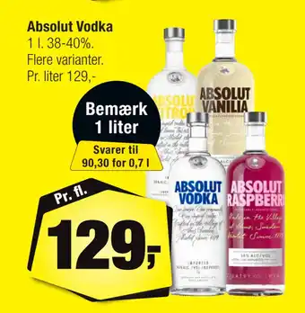 Calle Absolut Vodka tilbud