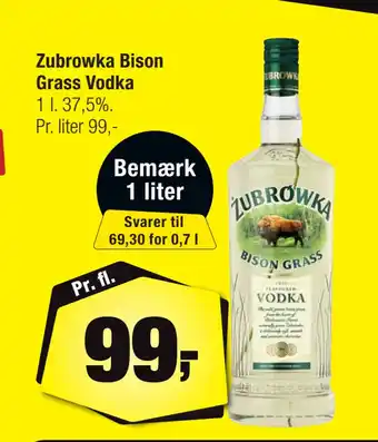 Zubrowka Bison Grass Vodka