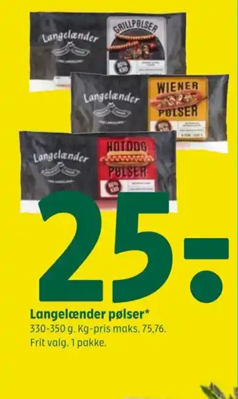 Coop 365 Langelænder pølser tilbud