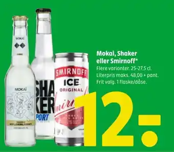 Coop 365 Mokai, Shaker eller Smirnoff tilbud