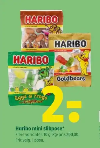 Haribo mini slikpose