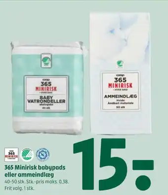 Coop 365 365 Minirisk babypads eller ammeindlæg tilbud