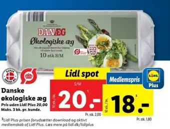 Lidl Danske ekologiske æg tilbud