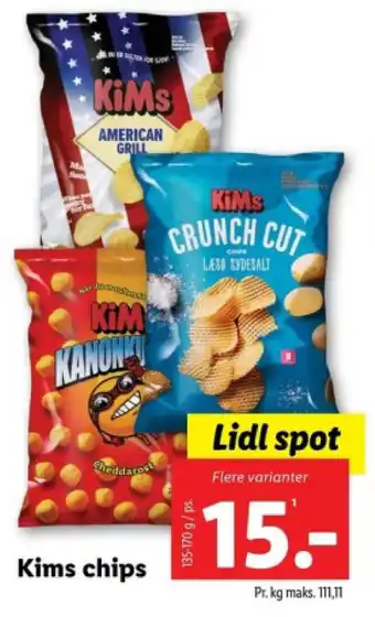 Lidl Kims chips tilbud