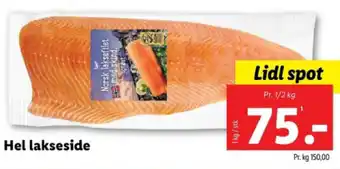 Lidl Hel lakseside tilbud