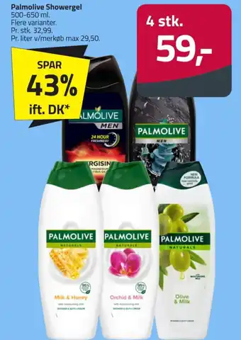 Fleggaard Palmolive Showergel tilbud