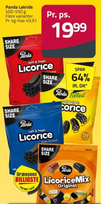 Fleggaard Panda Lakrids tilbud