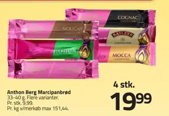 Fleggaard Anthon Berg Marcipanbrød tilbud