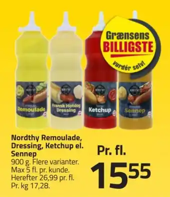Fleggaard Nordthy Remoulade, Dressing, Ketchup el. Sennep tilbud