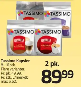 Fleggaard Tassimo Kapsler tilbud