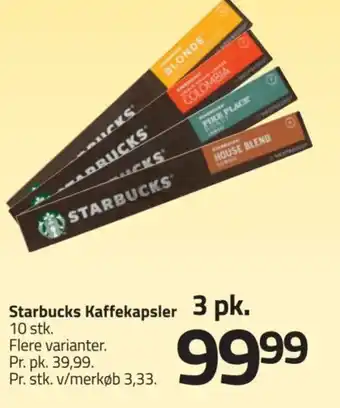 Fleggaard Starbucks Kaffekapsler tilbud