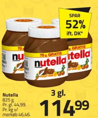 Fleggaard Nutella tilbud