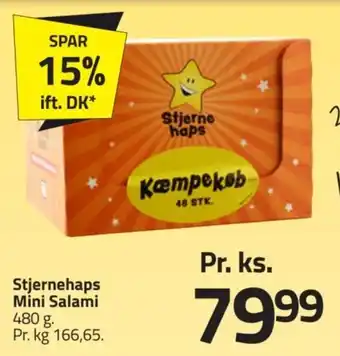 Fleggaard Stjernehaps Mini Salami tilbud