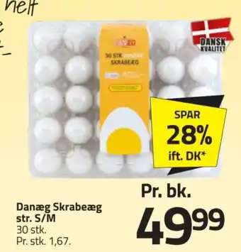Fleggaard Danæg Skrabeæg str. S/M tilbud
