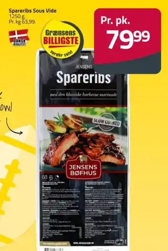 Fleggaard Spareribs Sous Vide tilbud