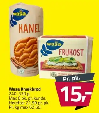 Fleggaard Wasa Knækbrød tilbud