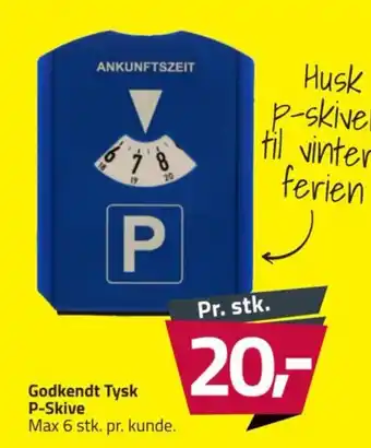 Fleggaard Godkendt Tysk P-Skive tilbud